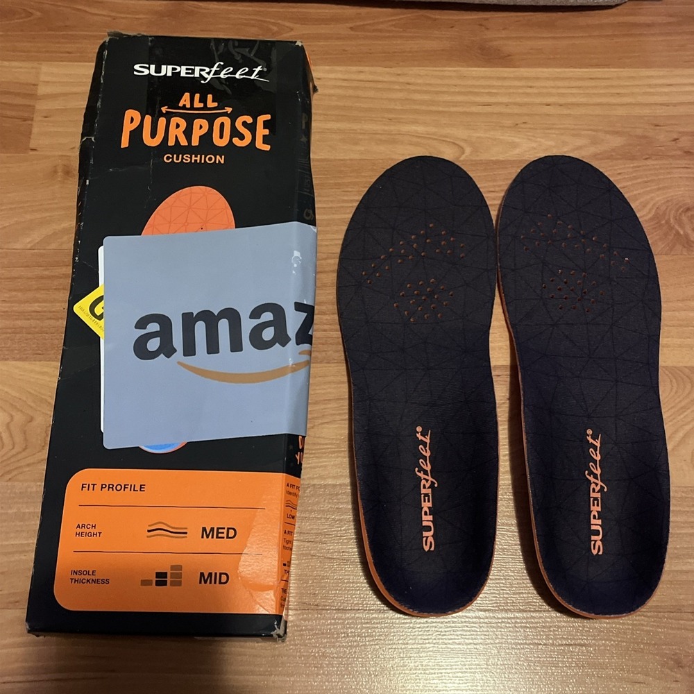Superfeet All Purpose Cushion Size C  Men 5.5-7 US W 6.5-8 US Med Arch Mid Thick